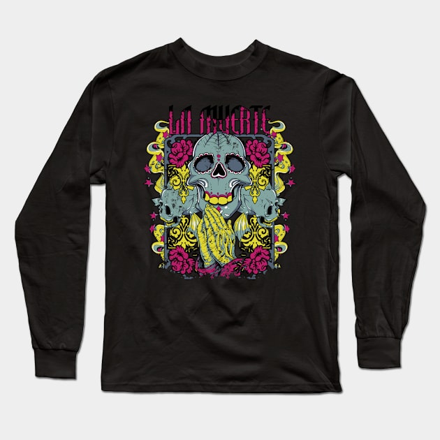 three skulls Long Sleeve T-Shirt by MuftiArt